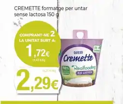 Keisy CREMETTE formatge per untar sense lactosa oferta