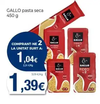 Keisy GALLO pasta seca oferta