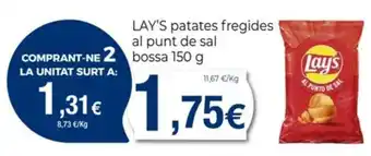 Keisy LAY'S patates fregides al punt de sal bossa oferta