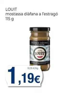Keisy LOUIT mostassa diàfana a l'estragó oferta