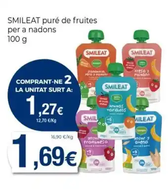 Keisy SMILEAT puré de fruites per a nadons per a nadons oferta