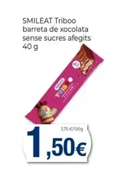 Keisy SMILEAT Triboo barreta de xocolata sense sucres afegits oferta