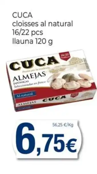 Keisy CUCA cloïsses al natural oferta