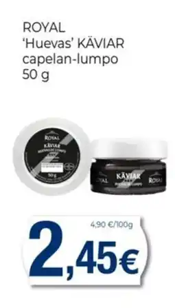 Keisy ROYAL Huevas KÄVIAR capelan-lumpo oferta