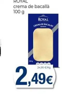 Keisy ROYAL crema de bacallà oferta