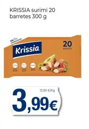 Keisy KRISSIA surimi 20 barretes oferta