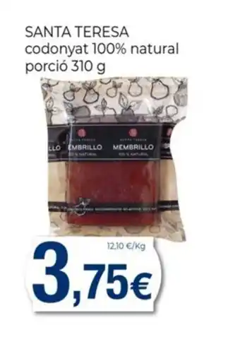 Keisy SANTA TERESA codonyat 100% natural porció oferta