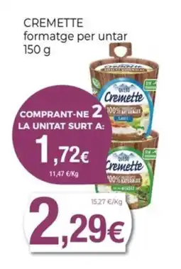 Keisy CREMETTE formatge per untar oferta