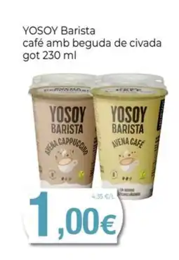 Keisy YOSOY Barista café amb beguda de civada oferta