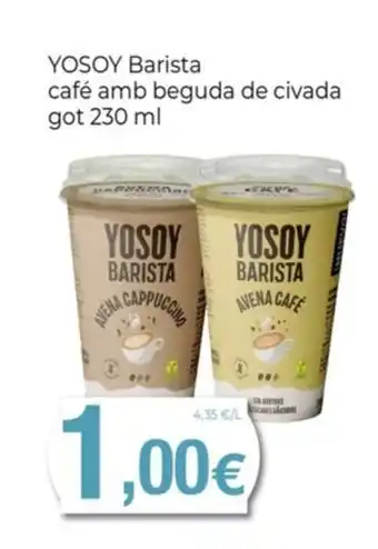 Keisy YOSOY Barista café amb beguda de civada oferta