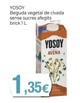 Keisy YOSOY Beguda vegetal de civada sense sucres afegits oferta