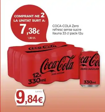 Keisy COCA-COLA Zero refresc sense sucre llauna oferta