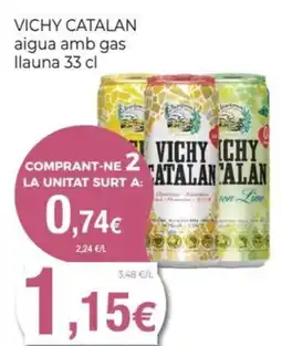Keisy VICHY CATALAN aigua amb gas llauna oferta