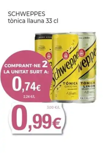 Keisy SCHWEPPES tònica llauna oferta