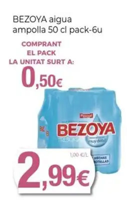 Keisy BEZOYA aigua ampolla oferta