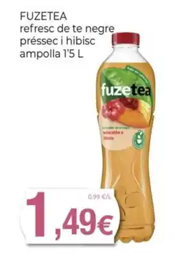 Keisy FUZETEA refresc de te negre préssec i hibisc ampolla oferta