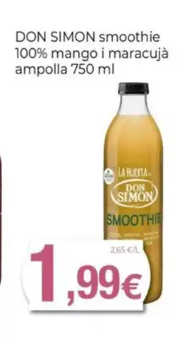 Keisy DON SIMON smoothie 100% mango i maracujá ampolla oferta