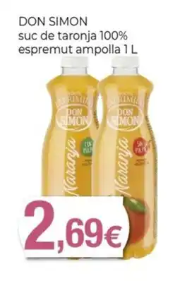 Keisy DON SIMON suc de taronja 100% espremut ampolla oferta