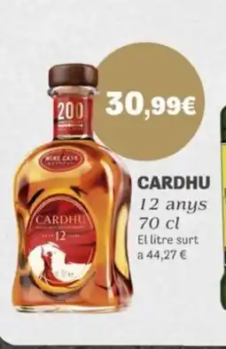 Keisy CARDHU 12 anys oferta
