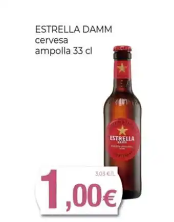 Keisy ESTRELLA DAMM cervesa ampolla oferta