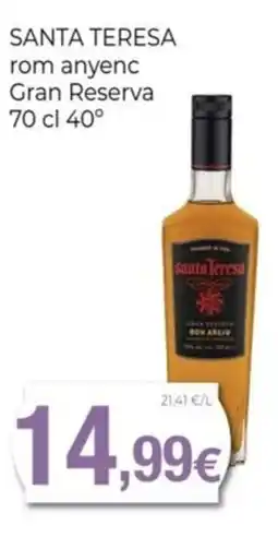 Keisy SANTA TERESA rom anyenc Gran Reserva oferta