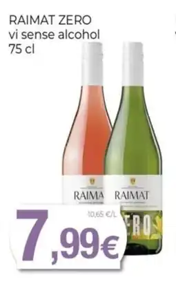 Keisy RAIMAT ZERO vi sense alcohol oferta