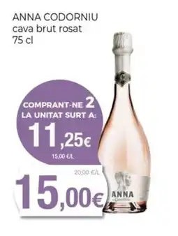 Keisy ANNA CODORNIU cava brut rosat oferta