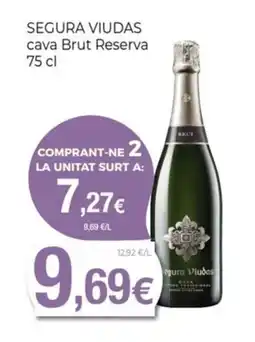 Keisy SEGURA VIUDAS cava Brut Reserva oferta