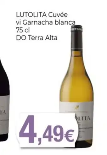 Keisy LUTOLITA Cuvée vi Garnacha blanca oferta