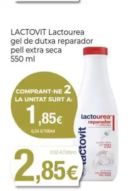 Keisy LACTOVIT Lactourea gel de dutxa reparador pell extra seca oferta