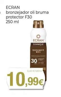Keisy ECRAN bronzejador llet protectora bronzejador oli bruma oferta