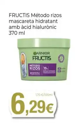 Keisy FRUCTIS Método rizos mascareta hidratant amb àcid hialurònic oferta