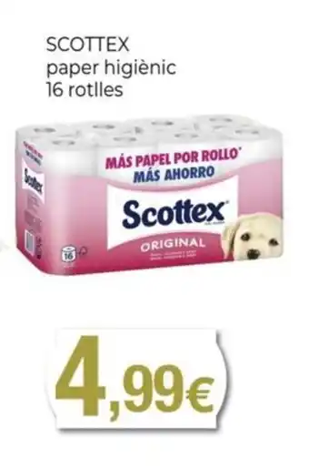Keisy SCOTTEX paper higiènic 16 rotlles oferta