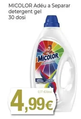Keisy MICOLOR Adéu a Separar detergent gel 30 dosi oferta
