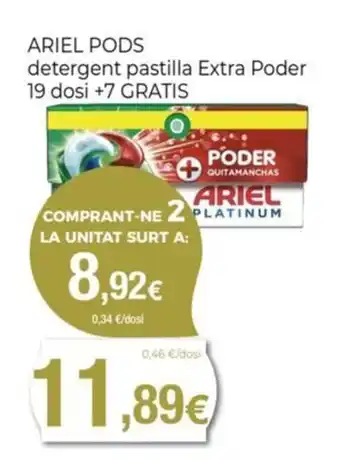 Keisy ARIEL PODS detergent pastilla Extra Poder oferta