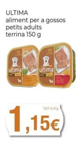 Keisy ULTIMA aliment per a gossos petits adults terrina oferta