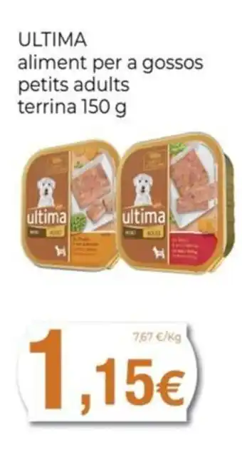 Keisy ULTIMA aliment per a gossos petits adults terrina oferta