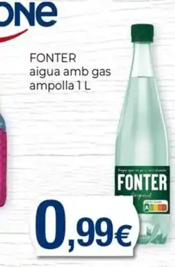 Keisy FONTER aigua amb gas ampolla oferta