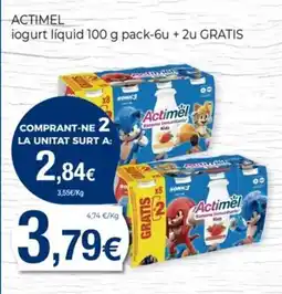 Keisy ACTIMEL iogurt líquid oferta