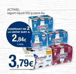 Keisy ACTIMEL iogurt líquid oferta