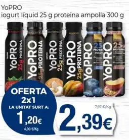 Keisy YOPRO iogurt líquid 25 g proteïna ampolla oferta