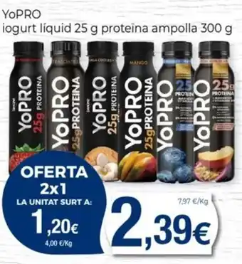 Keisy YOPRO iogurt líquid 25 g proteïna ampolla oferta