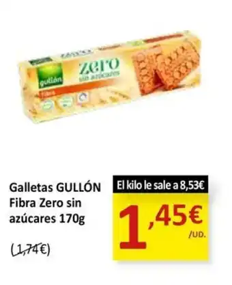 SPAR GULLÓN Galletas Fibra Zero sin azúcares oferta