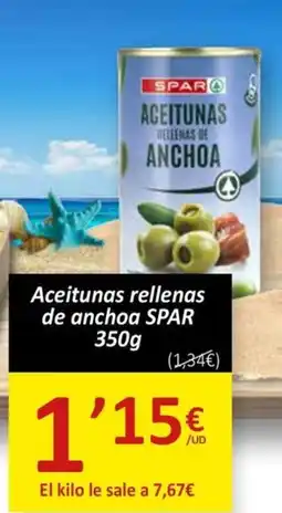 SPAR SPAR Aceitunas rellenas de anchoa oferta
