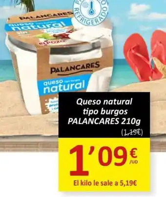 SPAR PALANCARES Queso natural tipo burgos oferta