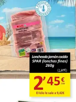SPAR SPAR Loncheado jamón cocido (lonchas finas oferta