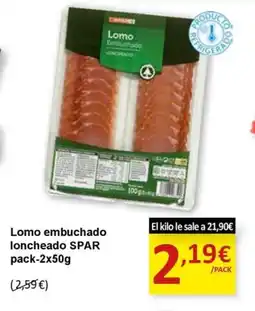 SPAR SPAR Lomo embuchado loncheado oferta