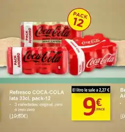 SPAR COCA-COLA Refresco lata oferta
