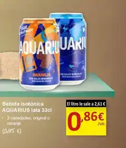 SPAR AQUARIUS Bebida isotónica oferta