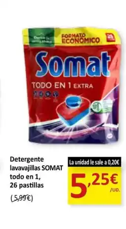 SPAR SOMAT Detergente lavavajillas todo en 1 oferta